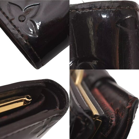 350184AD Louis Vuitton Wallet Purple Monogram Vernis - Picture 8 of 14